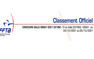 2021 résultats FFTA Salle Orsay 04-05 décembre
