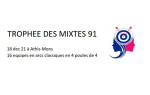 2021 résultats Archers91 Trophée des mixtes Athis-Mons 18 décembre
